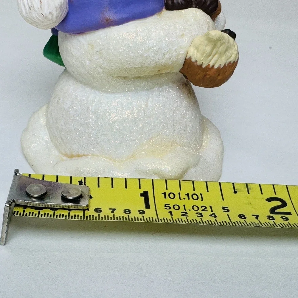 Snow Buddies Christmas Ornament‎ Snowman With Fox 1999 Vtg